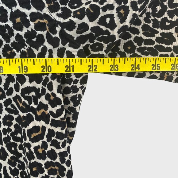 Rafaella Open-Front Leopard Print Cardigan Sweater Women's XL Comfort Casual Fit - Picture 11 of 12